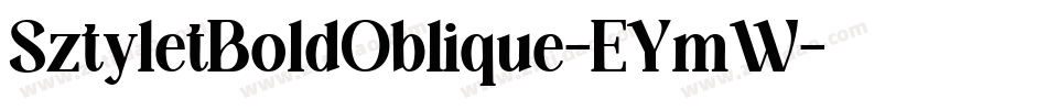 SztyletBoldOblique-EYmW字体转换