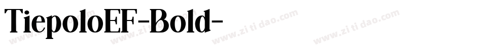 TiepoloEF-Bold字体转换