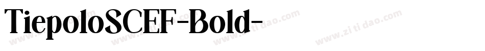 TiepoloSCEF-Bold字体转换