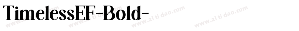 TimelessEF-Bold字体转换