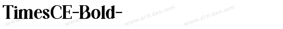 TimesCE-Bold字体转换