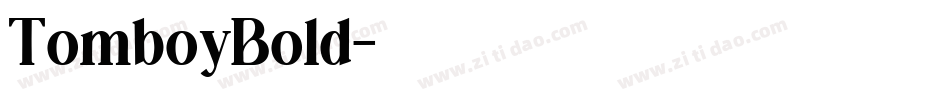 TomboyBold字体转换