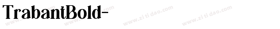 TrabantBold字体转换