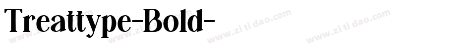 Treattype-Bold字体转换