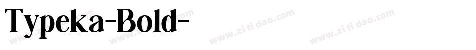 Typeka-Bold字体转换