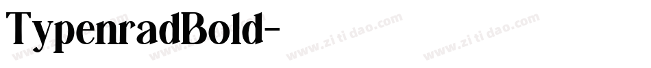 TypenradBold字体转换