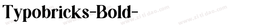 Typobricks-Bold字体转换