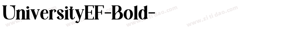UniversityEF-Bold字体转换