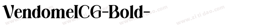 VendomeICG-Bold字体转换
