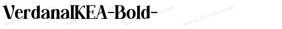 VerdanaIKEA-Bold字体转换
