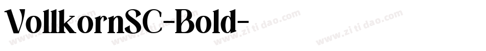 VollkornSC-Bold字体转换