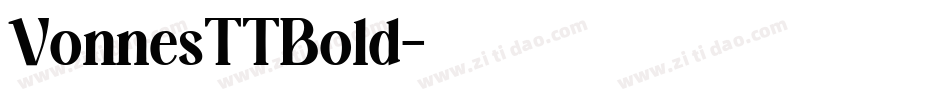 VonnesTTBold字体转换