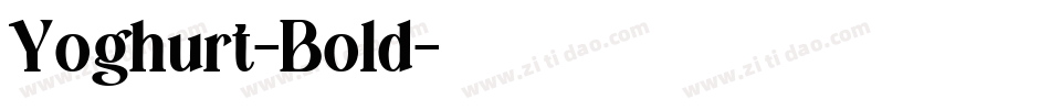 Yoghurt-Bold字体转换