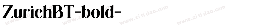 ZurichBT-bold字体转换