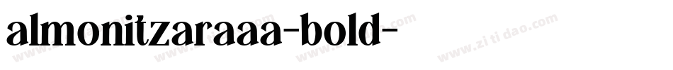 almonitzaraaa-bold字体转换