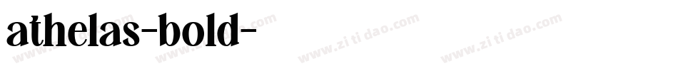 athelas-bold字体转换