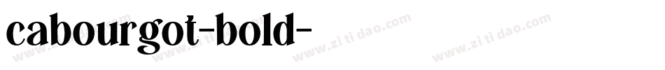 cabourgot-bold字体转换