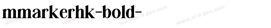 mmarkerhk-bold字体转换