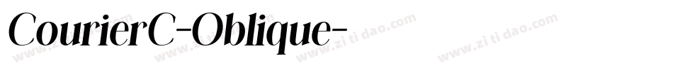 CourierC-Oblique字体转换