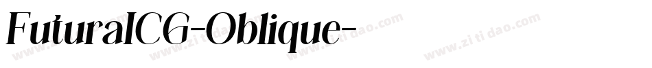 FuturaICG-Oblique字体转换