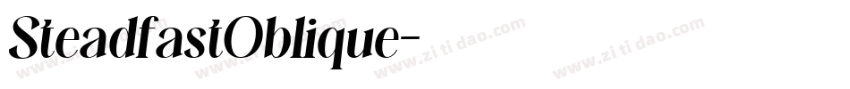 SteadfastOblique字体转换