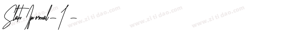 SlantInformal-1字体转换