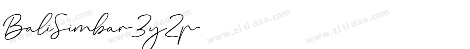BaliSimbar-3y2p字体转换