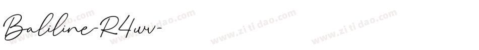 Baliline-R4wv字体转换