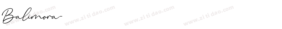 Balimora字体转换