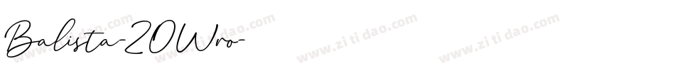 Balista-2OWro字体转换