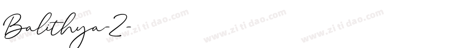 Balithya-2字体转换