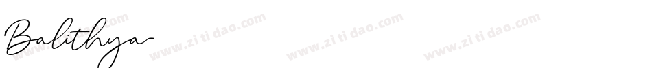Balithya字体转换