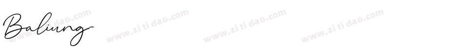 Baliung字体转换