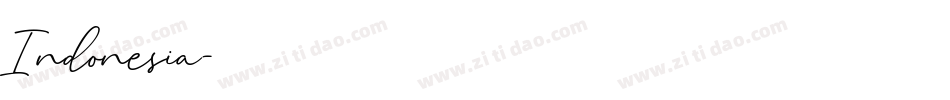 Indonesia字体转换