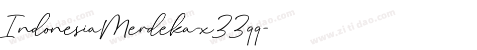 IndonesiaMerdeka-x33qq字体转换