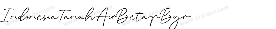 IndonesiaTanahAirBeta-pByr字体转换