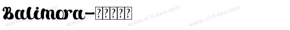 Balimora字体转换