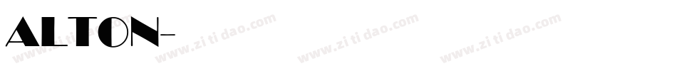 ALTON字体转换