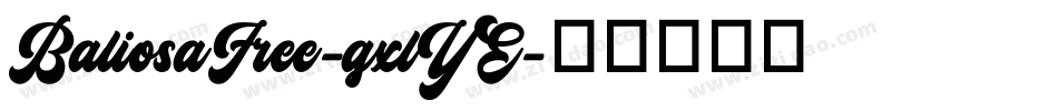 BaliosaFree-gxlYE字体转换