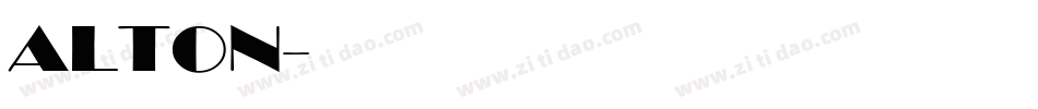 ALTON字体转换