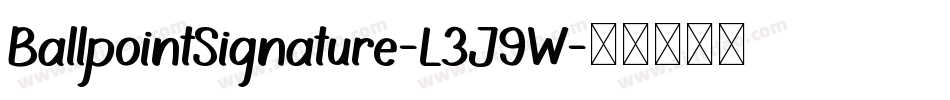 BallpointSignature-L3J9W字体转换