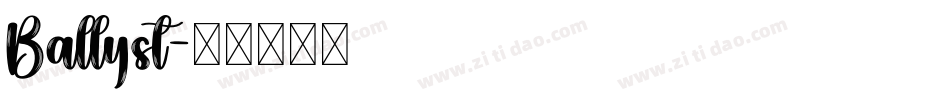 Ballyst字体转换