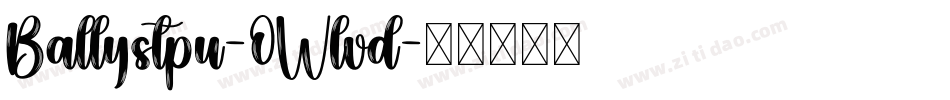 Ballystpu-0Wlvd字体转换