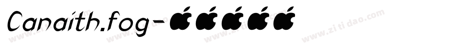 Canaith.fog字体转换