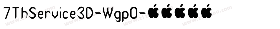 7ThService3D-WgpO字体转换