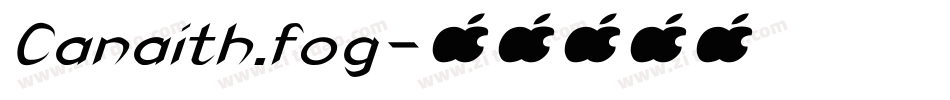 Canaith.fog字体转换