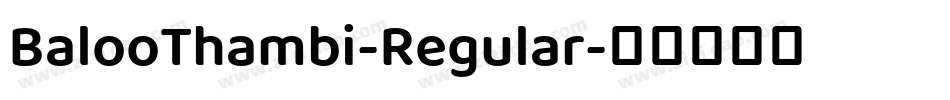 BalooThambi-Regular字体转换