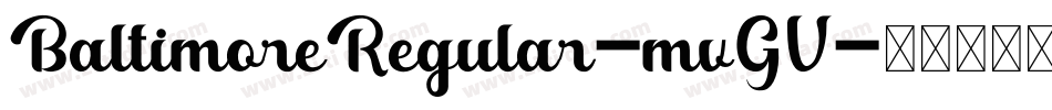 BaltimoreRegular-mvGV字体转换
