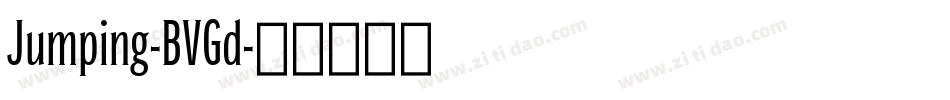 Jumping-BVGd字体转换