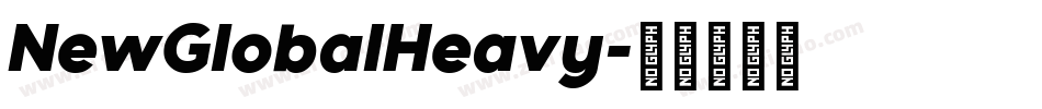 NewGlobalHeavy字体转换